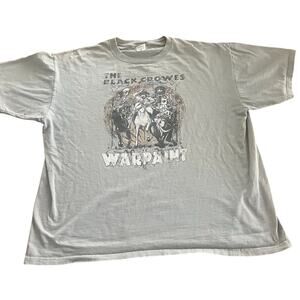 The Black Crowes Band Warpaint T-shirt Y2K Gray 2008-Size 2X